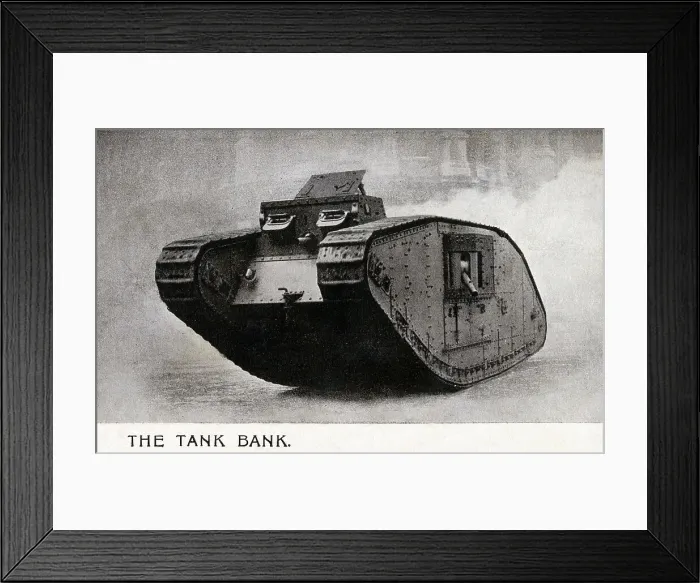 Framed Print : WW1 - The Tank Bank - National War Bonds Framed Print : WW1 - The Tank Bank - National War Bonds
