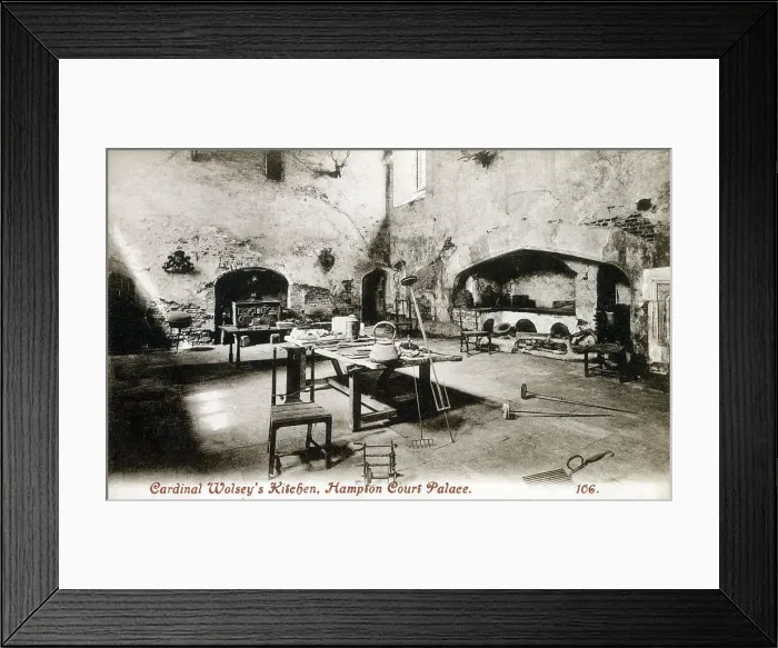 Framed Print : Hampton Court Palace - Cardinal Wolsey's Kitchen Framed Print : Hampton Court Palace - Cardinal Wolsey's Kitchen