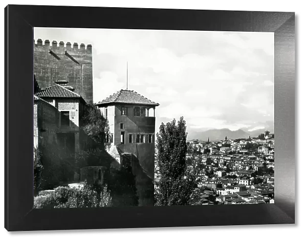 Tower of Comares and view of the Albaicin, Alhambra, Grenada