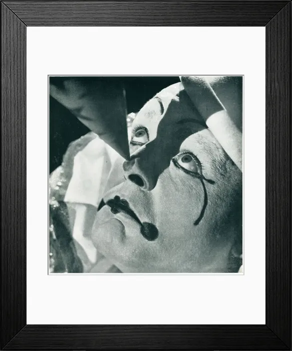 Framed Print : Advertisement Photograph, Clown Framed Print : Advertisement Photograph, Clown
