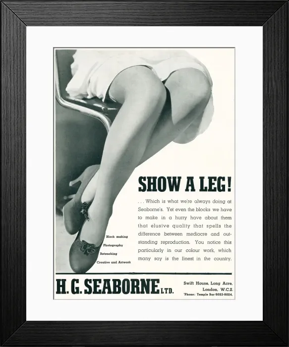 Framed Print : H. G. Seaborne, Show A Leg! Framed Print : H. G. Seaborne, Show A Leg!