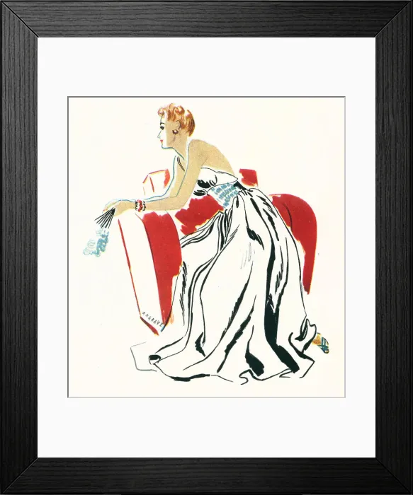 Framed Print : Angrave Studio, Seated Woman