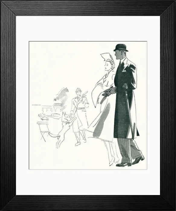 Framed Print : Austin Reed Advertisement Illustration Framed Print : Austin Reed Advertisement Illustration