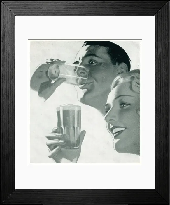 Framed Print : Whitbread & Co Advert Illustration Framed Print : Whitbread & Co Advert Illustration