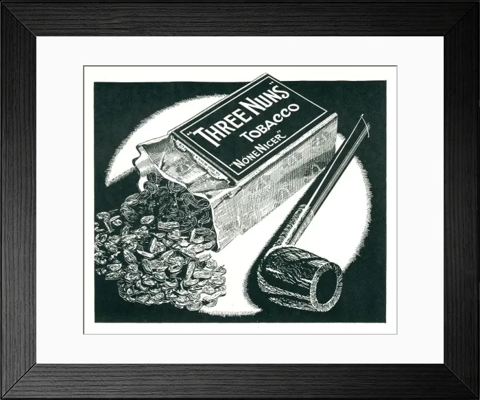 Framed Print : Three Nuns Tobacco Advertisement Framed Print : Three Nuns Tobacco Advertisement