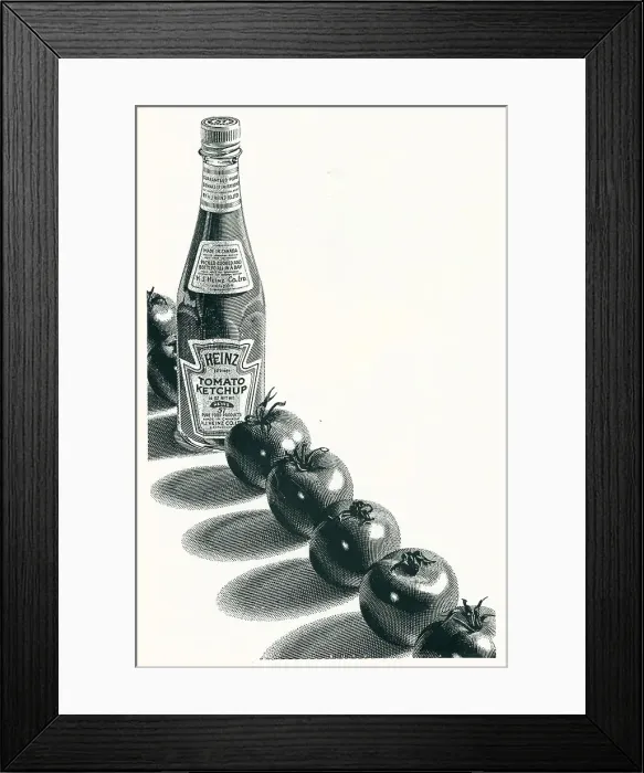 Framed Print : Heinz Tomato Ketchup Advertisement Framed Print : Heinz Tomato Ketchup Advertisement