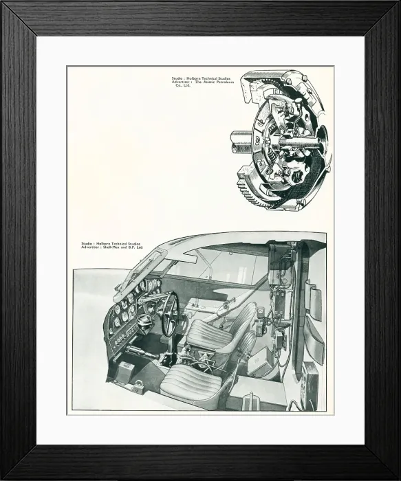 Framed Print : Mechanical Advertisement Illustrations Framed Print : Mechanical Advertisement Illustrations