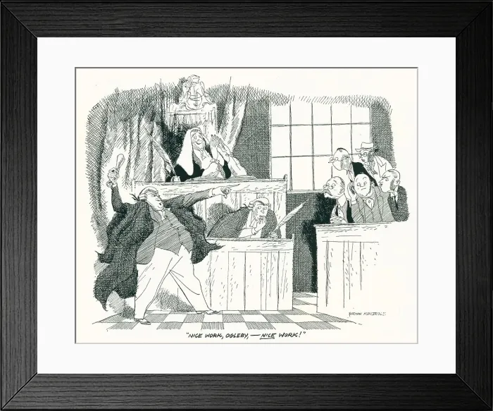Framed Print : Courtroom Scene Framed Print : Courtroom Scene