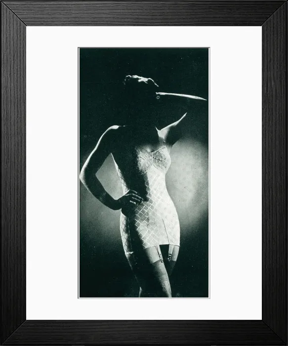 Framed Print : 1930s Lingerie Advertisement Photograph Framed Print : 1930s Lingerie Advertisement Photograph
