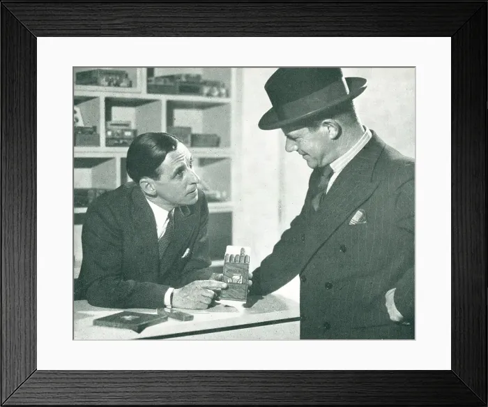 Framed Print : King Six Cigards Advertisement Photograph Framed Print : King Six Cigards Advertisement Photograph