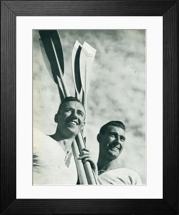 Framed Print : Men With oars Framed Print : Men With oars