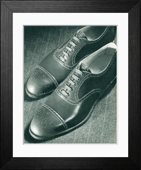 Framed Print : Austin Reed Advertisement Photograph Brogues Framed Print : Austin Reed Advertisement Photograph Brogues