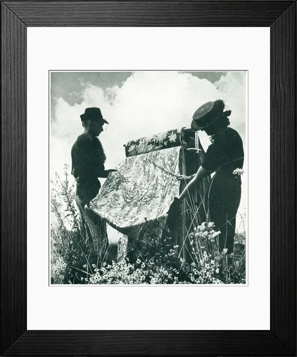 Framed Print : Patterned Fabrics Advertisement Photograph Framed Print : Patterned Fabrics Advertisement Photograph