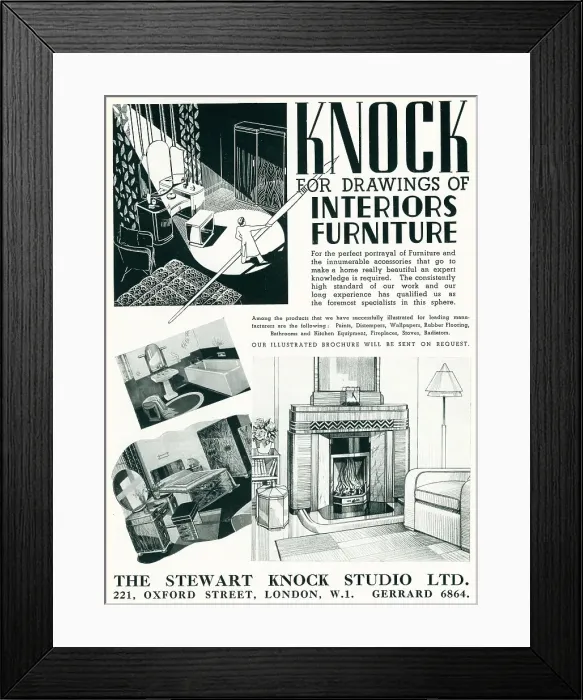 Framed Print : The Stewart Knock Studio Advertisement Framed Print : The Stewart Knock Studio Advertisement