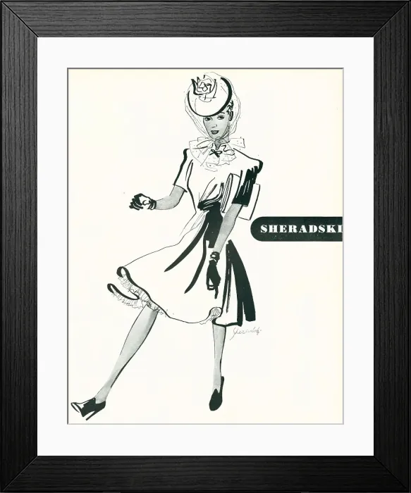 Framed Print : Aristoc Advertisement Illustration Framed Print : Aristoc Advertisement Illustration
