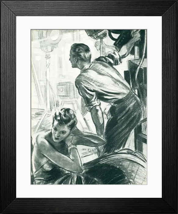 Framed Print : Film Studio Scene Framed Print : Film Studio Scene