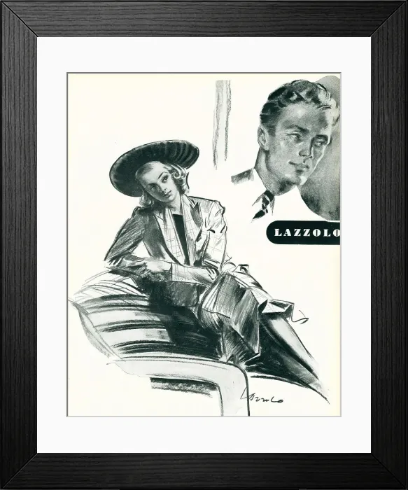Framed Print : Portraits Of A Man And Woman Framed Print : Portraits Of A Man And Woman