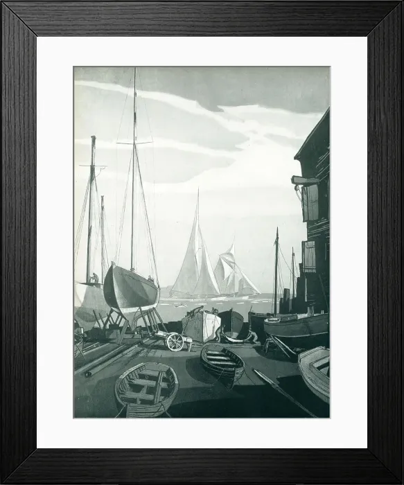 Framed Print : Dry Docked Boats Framed Print : Dry Docked Boats