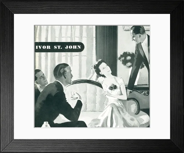 Framed Print : Figures In Conversation Framed Print : Figures In Conversation