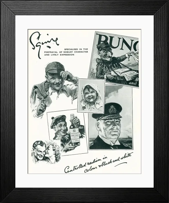 Framed Print : Squire Advertisement Page Framed Print : Squire Advertisement Page