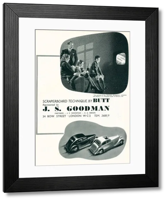 Framed Print : J. S. Goodman Advertisement Framed Print : J. S. Goodman Advertisement
