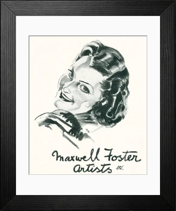 Framed Print : Maxwell Foster Artists Ltd Advertisement Framed Print : Maxwell Foster Artists Ltd Advertisement