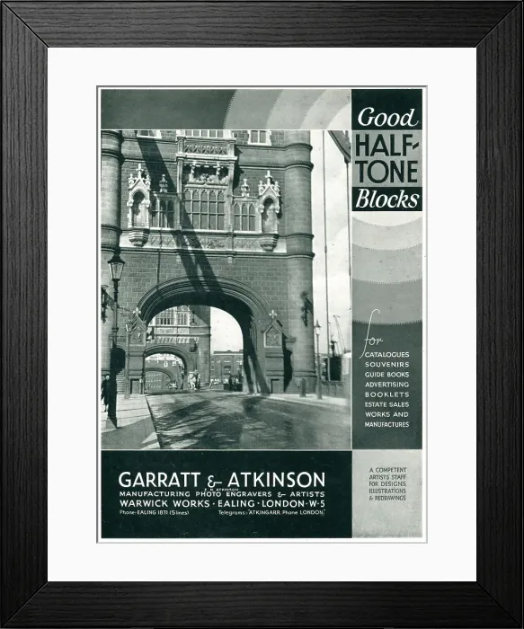 Framed Print : Garratt & Atkinson Advertisement Framed Print : Garratt & Atkinson Advertisement