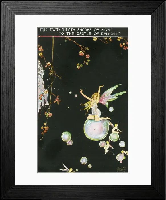 Framed Print : Hie away neath shades of night to the castle of delight Framed Print : Hie away neath shades of night to the castle of delight