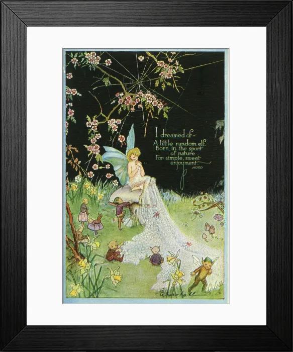 Framed Print : I dreamed of a little random elf Framed Print : I dreamed of a little random elf