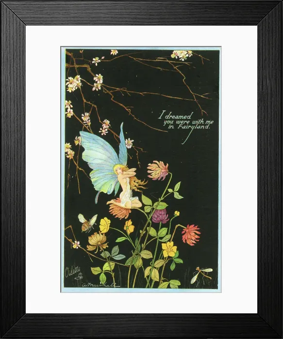 Framed Print : I dreamed you were with me in Fairyland Framed Print : I dreamed you were with me in Fairyland