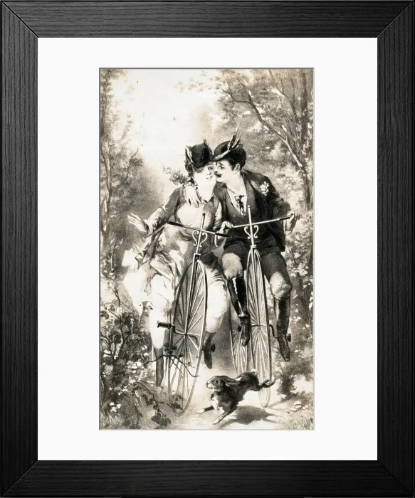 Framed Print : Love on a Bicycle Framed Print : Love on a Bicycle