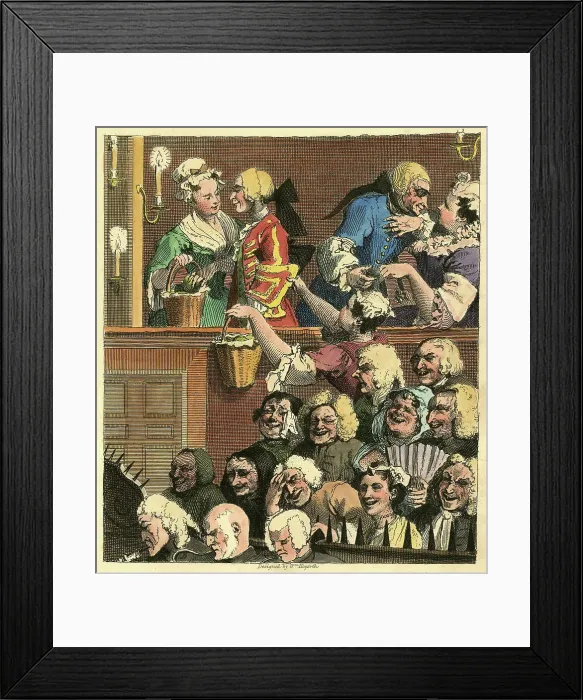 Framed Print : The Laughing Audience by William Hogarth Framed Print : The Laughing Audience by William Hogarth