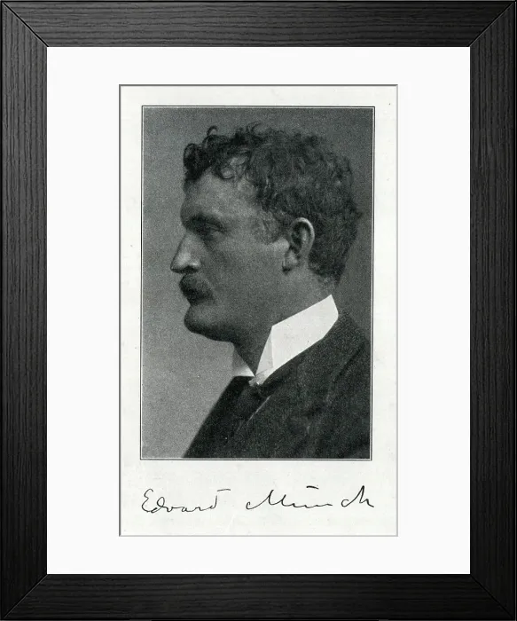 Framed Print : Edvard Munch, Norwegian artist Framed Print : Edvard Munch, Norwegian artist