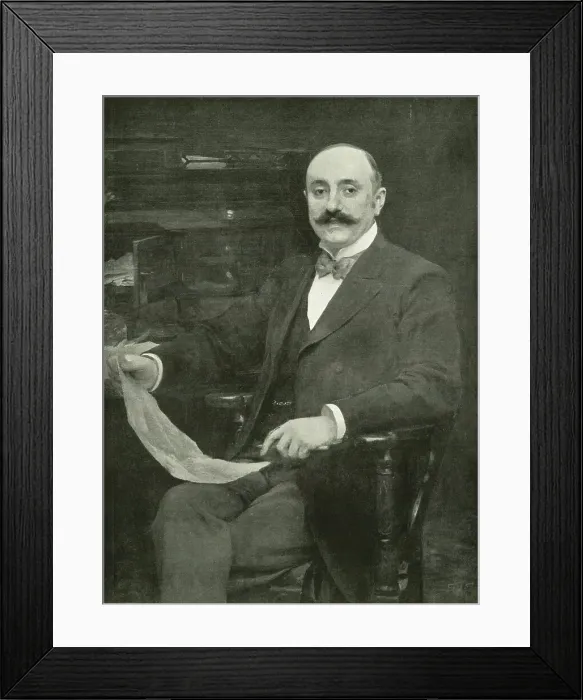 Framed Print : Sir Adolph Tuck, Chairman of Raphael Tuck and Sons Framed Print : Sir Adolph Tuck, Chairman of Raphael Tuck and Sons