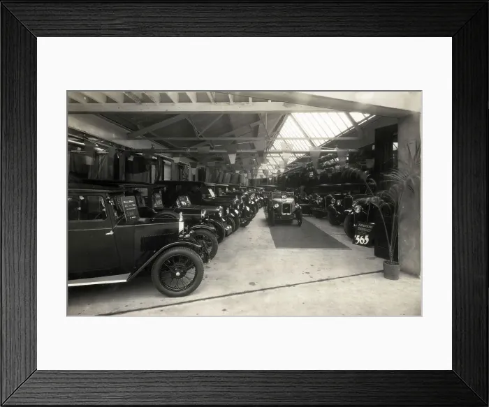 Framed Print : Harley Motors Limited Car showroom, Epsom Road, Hinton Framed Print : Harley Motors Limited Car showroom, Epsom Road, Hinton