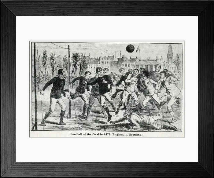 Framed Print : England v Scotland International Football at the Oval, 1879 Framed Print : England v Scotland International Football at the Oval, 1879