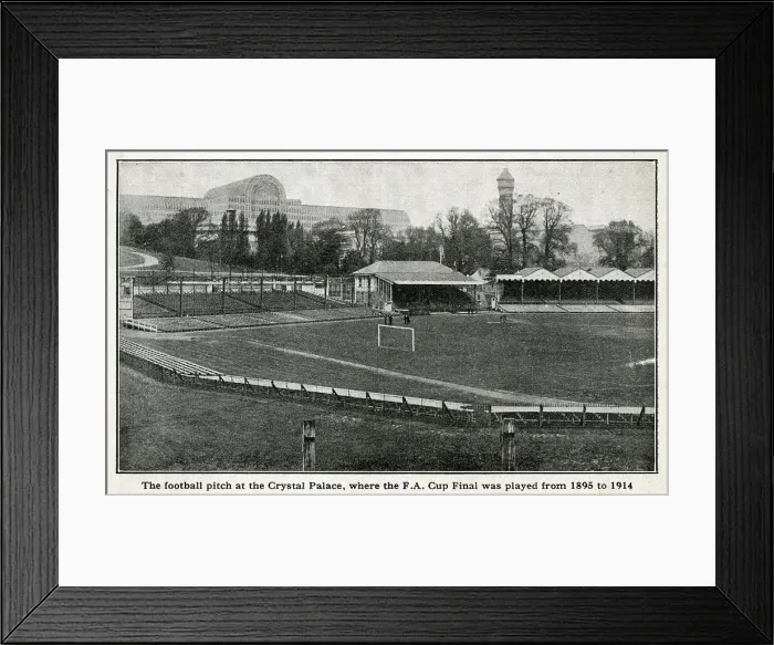 Framed Print : Football pitch at Crystal Palace, South London Framed Print : Football pitch at Crystal Palace, South London