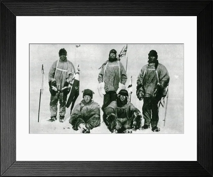 Framed Print : Captain Scott's South Pole ill-fated party Framed Print : Captain Scott's South Pole ill-fated party