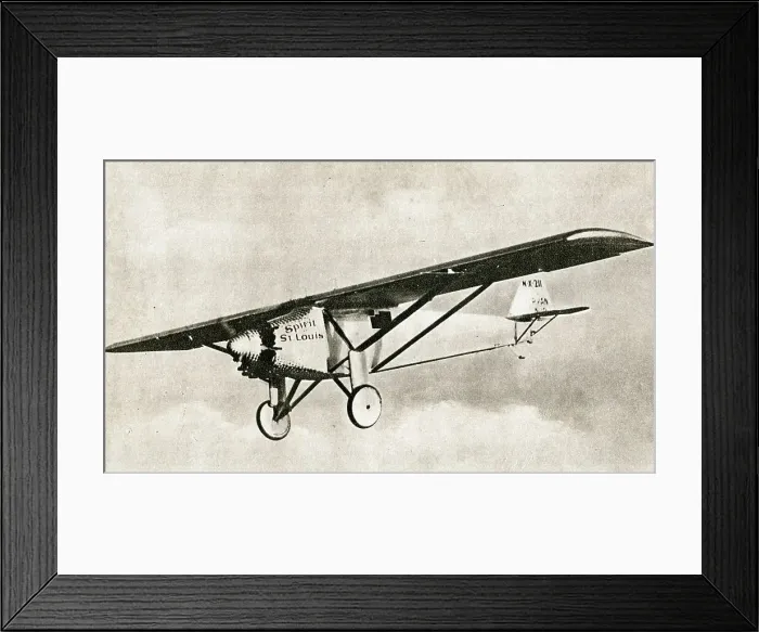 Framed Print : Charles Lindbergh in Spirit of St Louis aeroplane Framed Print : Charles Lindbergh in Spirit of St Louis aeroplane