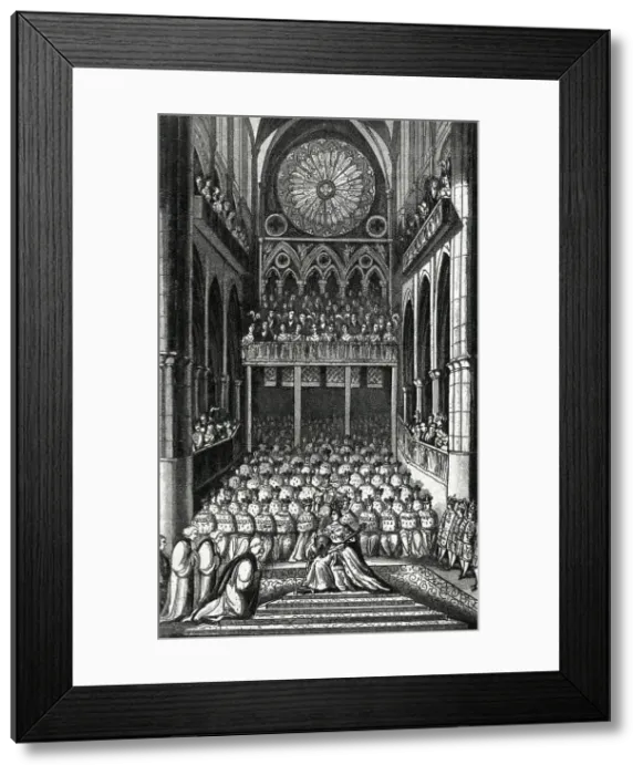 Framed Print : Homage to Queen Victoria at Her Coronation Framed Print : Homage to Queen Victoria at Her Coronation