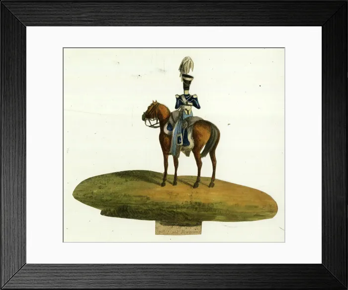 Framed Print : Victorian scrap, 11th Light Dragoons, Cavalry Regiment Framed Print : Victorian scrap, 11th Light Dragoons, Cavalry Regiment