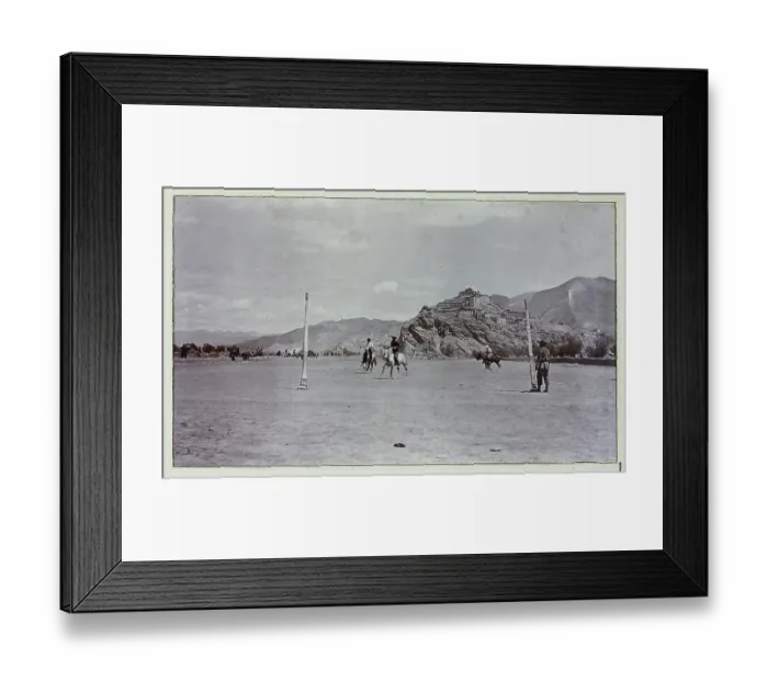 Framed Print : British Military Campaign to Tibet - polo at Gyantse Framed Print : British Military Campaign to Tibet - polo at Gyantse