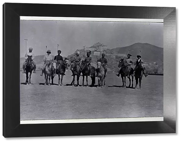 Group of polo players, from a fascinating album which reveals new details on a little-known campaign in which a British military force brushed aside Tibetan defences to capture Lhasa, in 1904