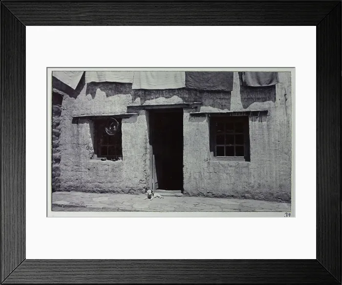 Framed Print : Building nicknamed Macgregor Hall, from a fascinating album which reveals new details on a little-known campaign in which a British military force brushed aside Tibetan defences to capture Lhasa, in 1904