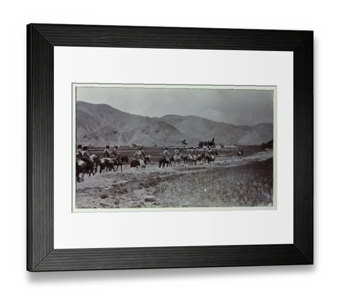 Framed Print : Photograph from a fascinating album which reveals new details on a little-known campaign in which a British military force brushed aside Tibetan defences to capture Lhasa, in 1904 Framed Print : Photograph from a fascinating album which reveals new details on a little-known campaign in which a British military force brushed aside Tibetan defences to capture Lhasa, in 1904