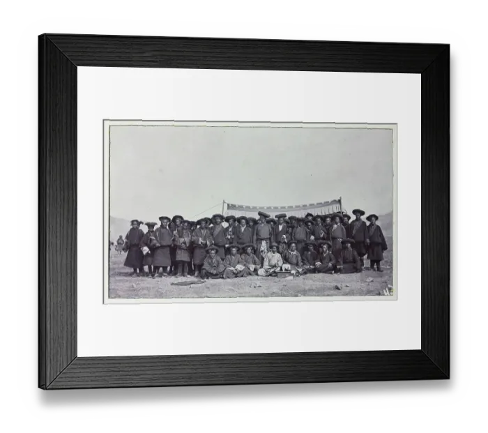 Framed Print : Photograph from a fascinating album which reveals new details on a little-known campaign in which a British military force brushed aside Tibetan defences to capture Lhasa, in 1904 Framed Print : Photograph from a fascinating album which reveals new details on a little-known campaign in which a British military force brushed aside Tibetan defences to capture Lhasa, in 1904