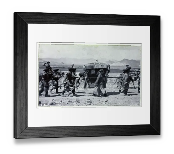 Framed Print : Photograph from a fascinating album which reveals new details on a little-known campaign in which a British military force brushed aside Tibetan defences to capture Lhasa, in 1904 Framed Print : Photograph from a fascinating album which reveals new details on a little-known campaign in which a British military force brushed aside Tibetan defences to capture Lhasa, in 1904