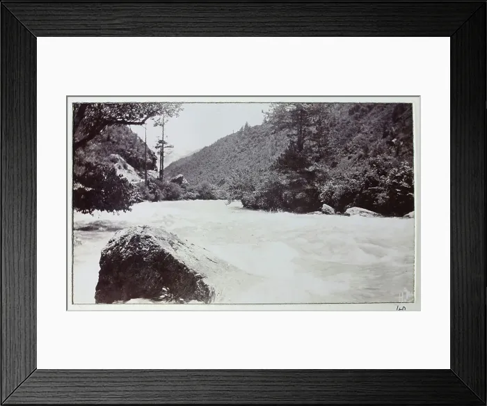 Framed Print : Ammo Chu River, from a fascinating album which reveals new details on a little-known campaign in which a British military force brushed aside Tibetan defences to capture Lhasa, in 1904 Framed Print : Ammo Chu River, from a fascinating album which reveals new details on a little-known campaign in which a British military force brushed aside Tibetan defences to capture Lhasa, in 1904