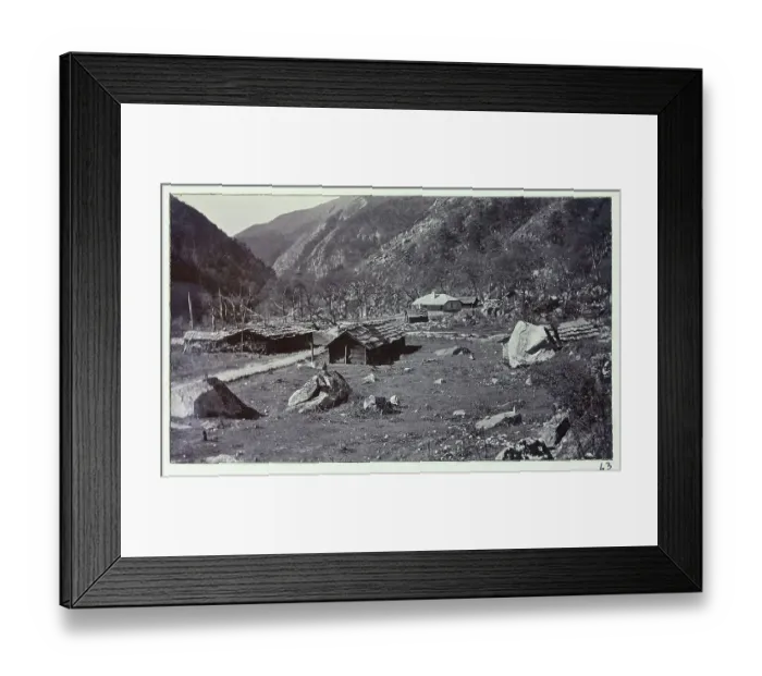 Framed Print : View of Gantsa, from a fascinating album which reveals new details on a little-known campaign in which a British military force brushed aside Tibetan defences to capture Lhasa, in 1904 Framed Print : View of Gantsa, from a fascinating album which reveals new details on a little-known campaign in which a British military force brushed aside Tibetan defences to capture Lhasa, in 1904
