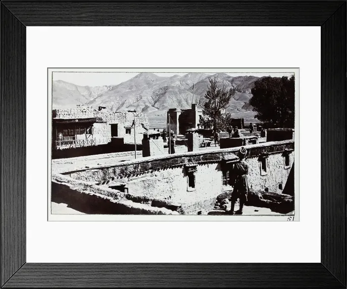 Framed Print : Scene at Phari, Yadong County, on the Tibet border, from a fascinating album which reveals new details on a little-known campaign in which a British military force brushed aside Tibetan defences to capture Lhasa, in 1904 Framed Print : Scene at Phari, Yadong County, on the Tibet border, from a fascinating album which reveals new details on a little-known campaign in which a British military force brushed aside Tibetan defences to capture Lhasa, in 1904